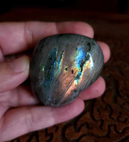 Labradorite Heart