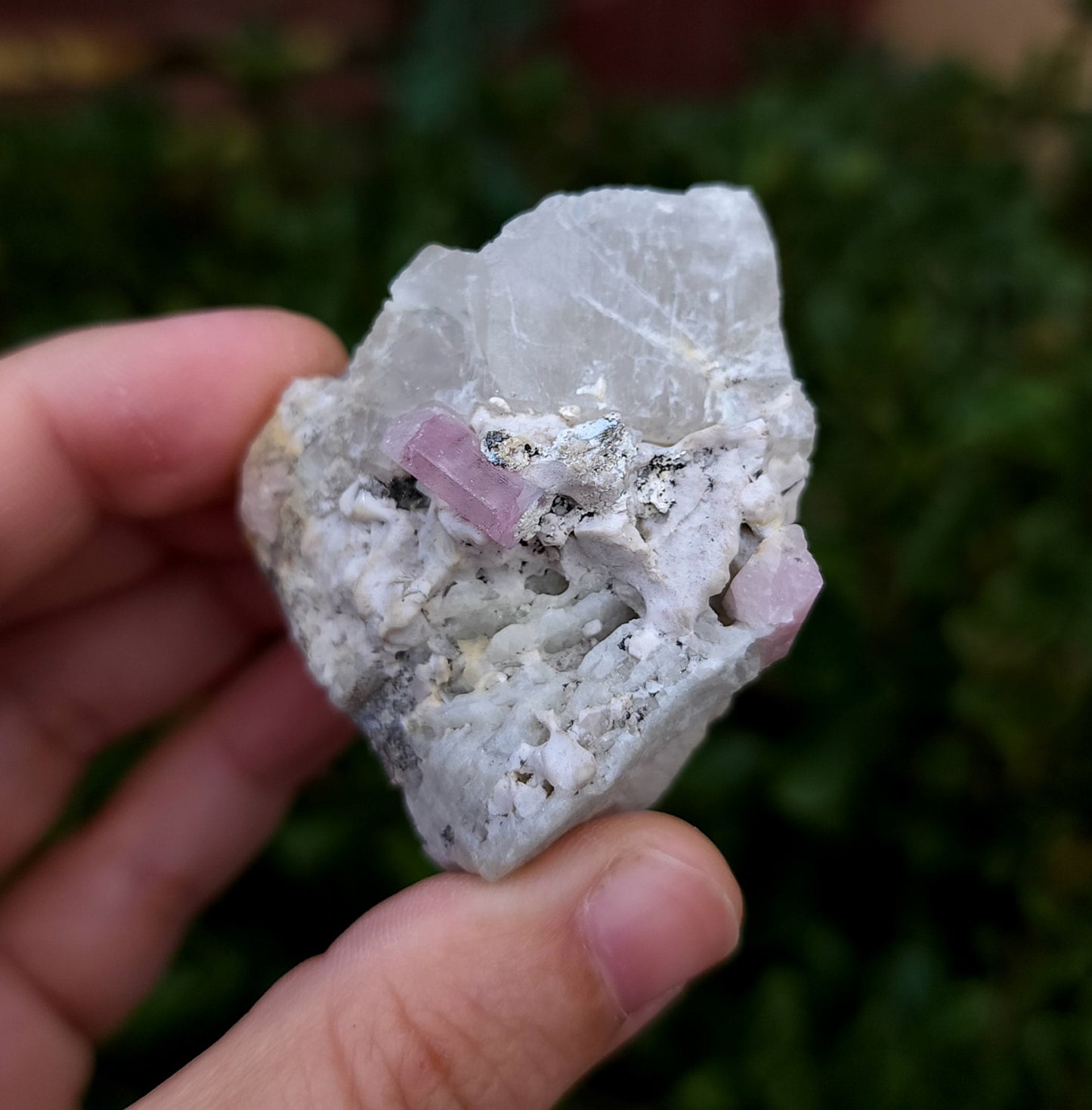 Pink Tourmaline in Matrix