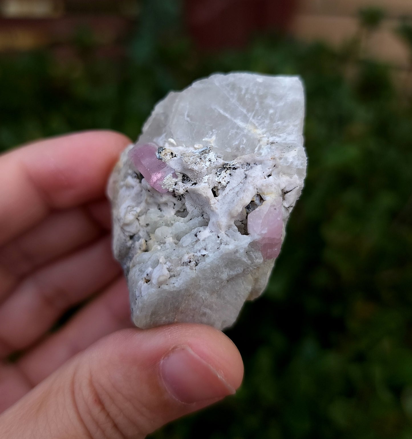 Pink Tourmaline in Matrix