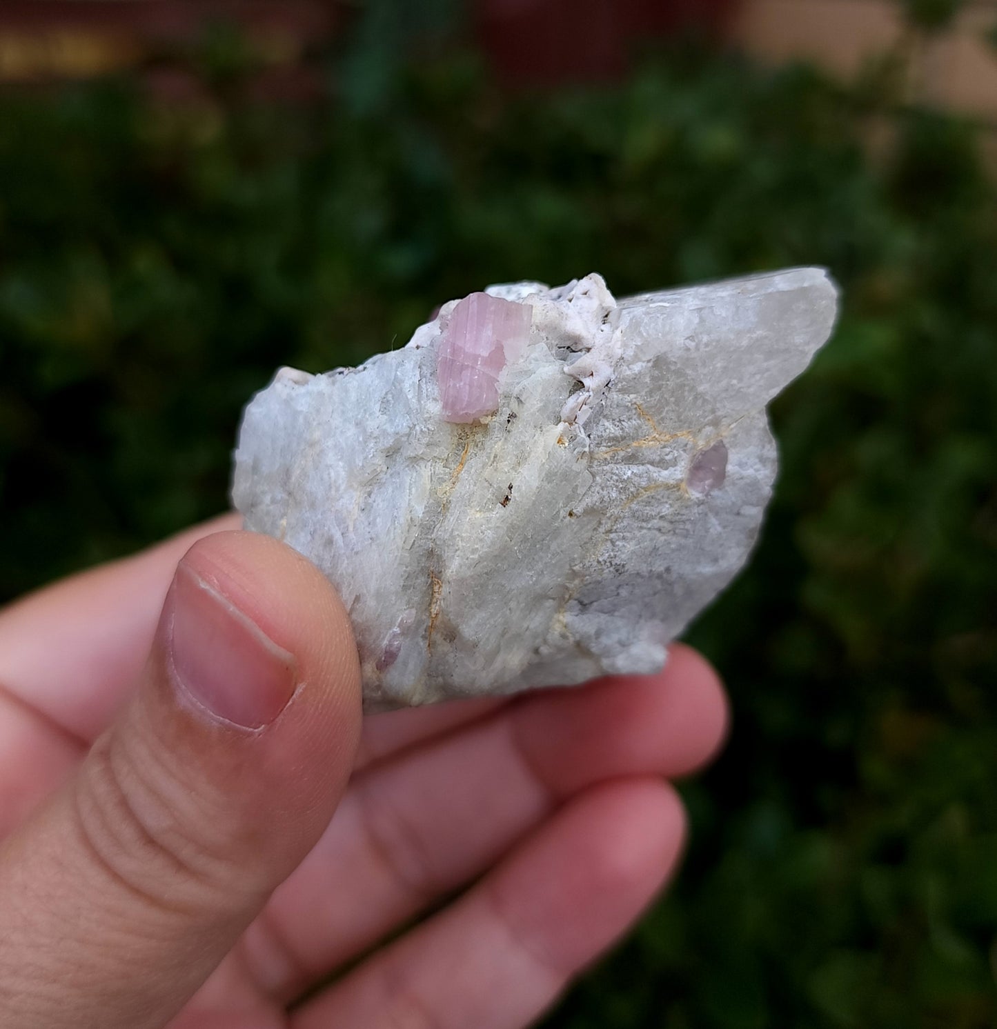 Pink Tourmaline in Matrix