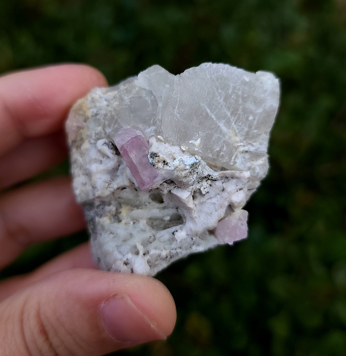 Pink Tourmaline in Matrix