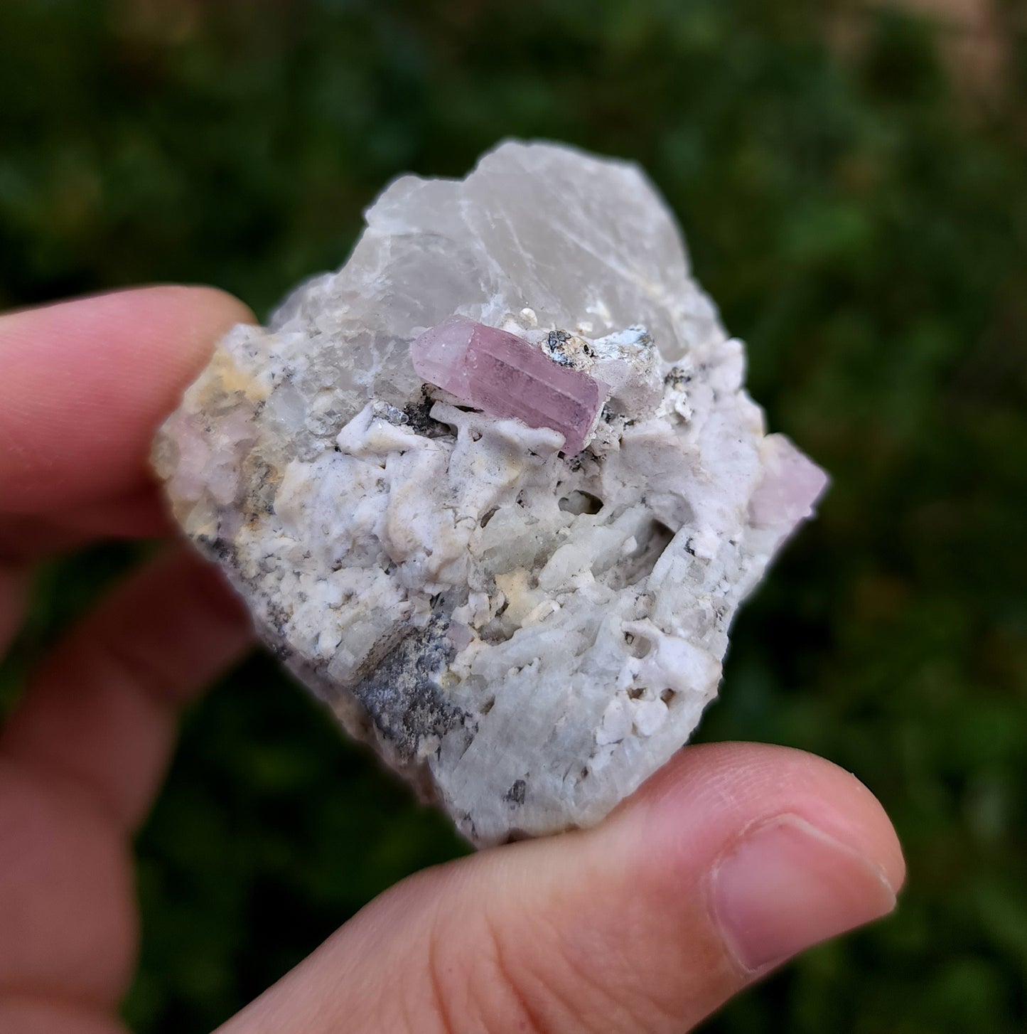 Pink Tourmaline in Matrix
