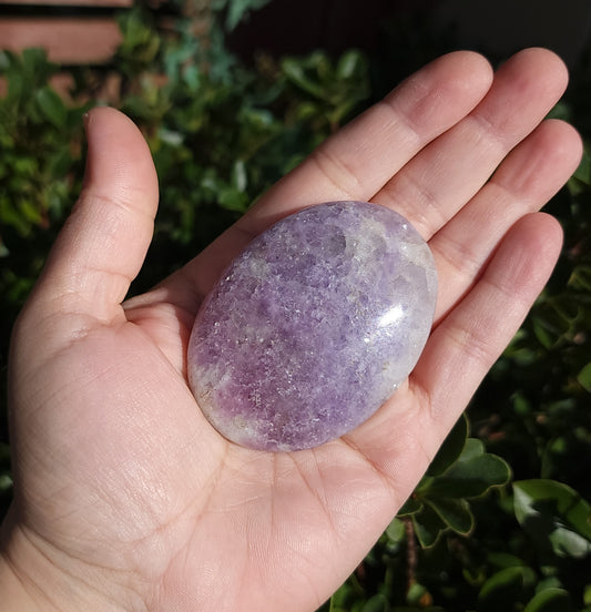 Lepidolite Palmstone