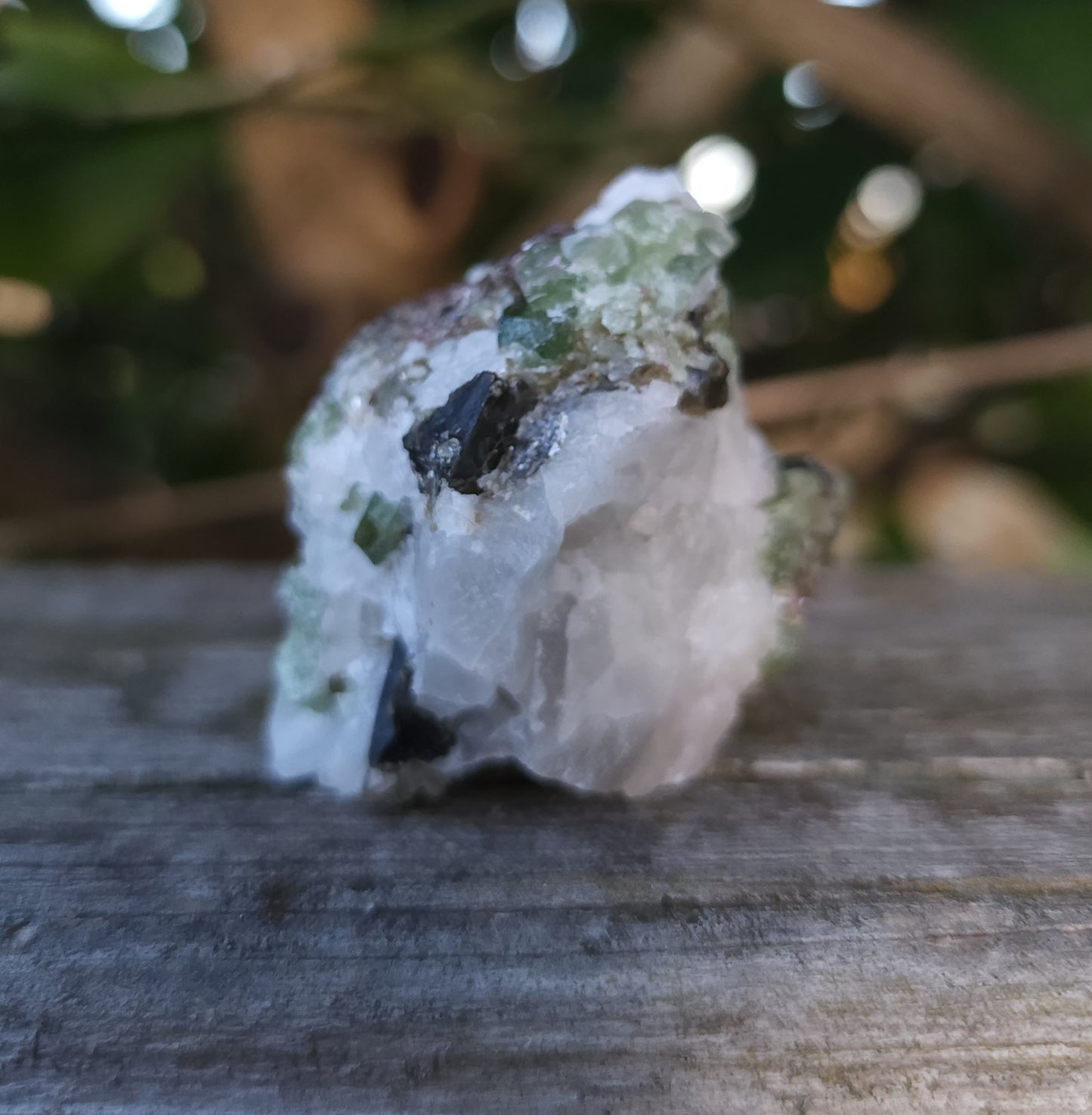 Chrome Diopside & Biotite Mica in Albite