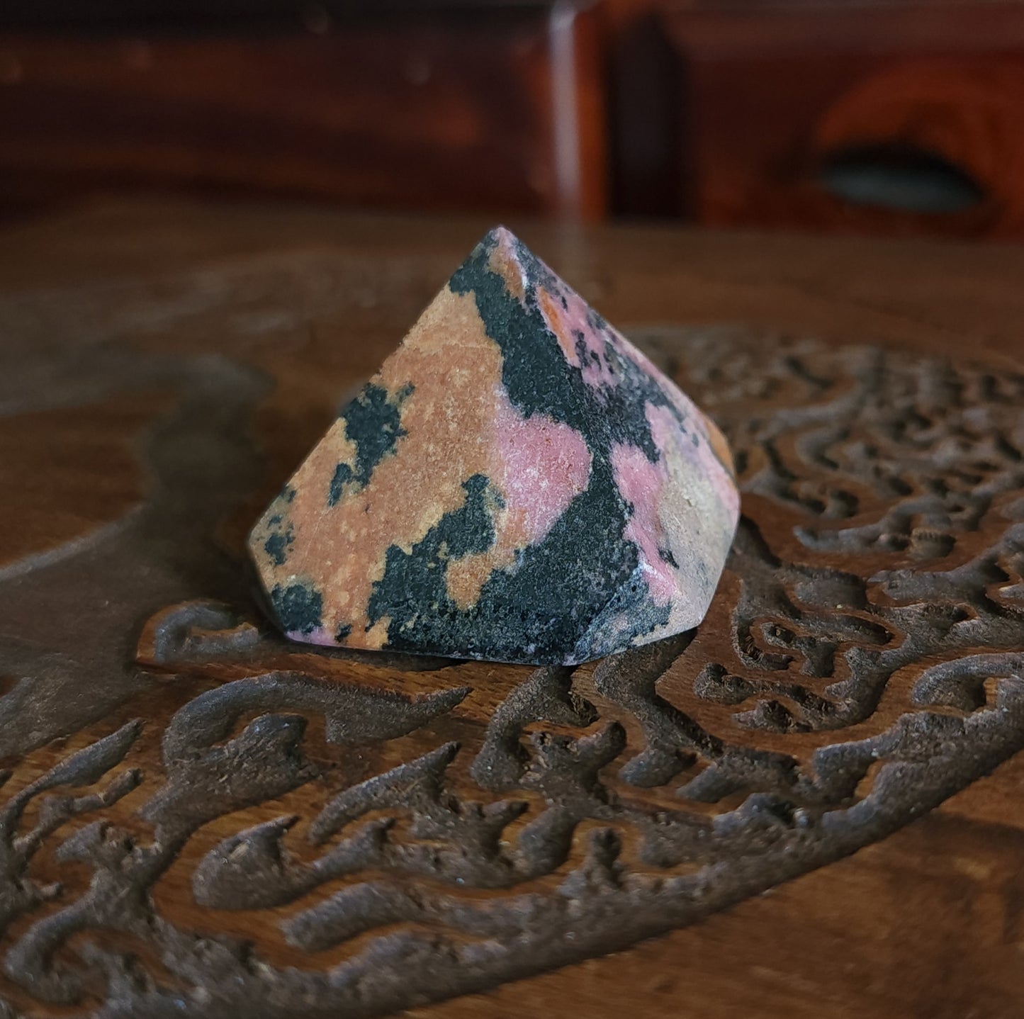 Rhodonite Pyramid