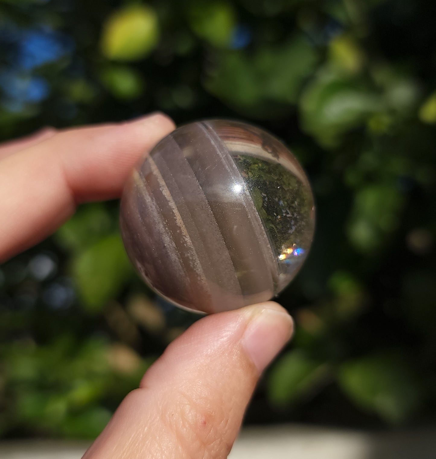 Garden Quartz Sphere with Phantoms