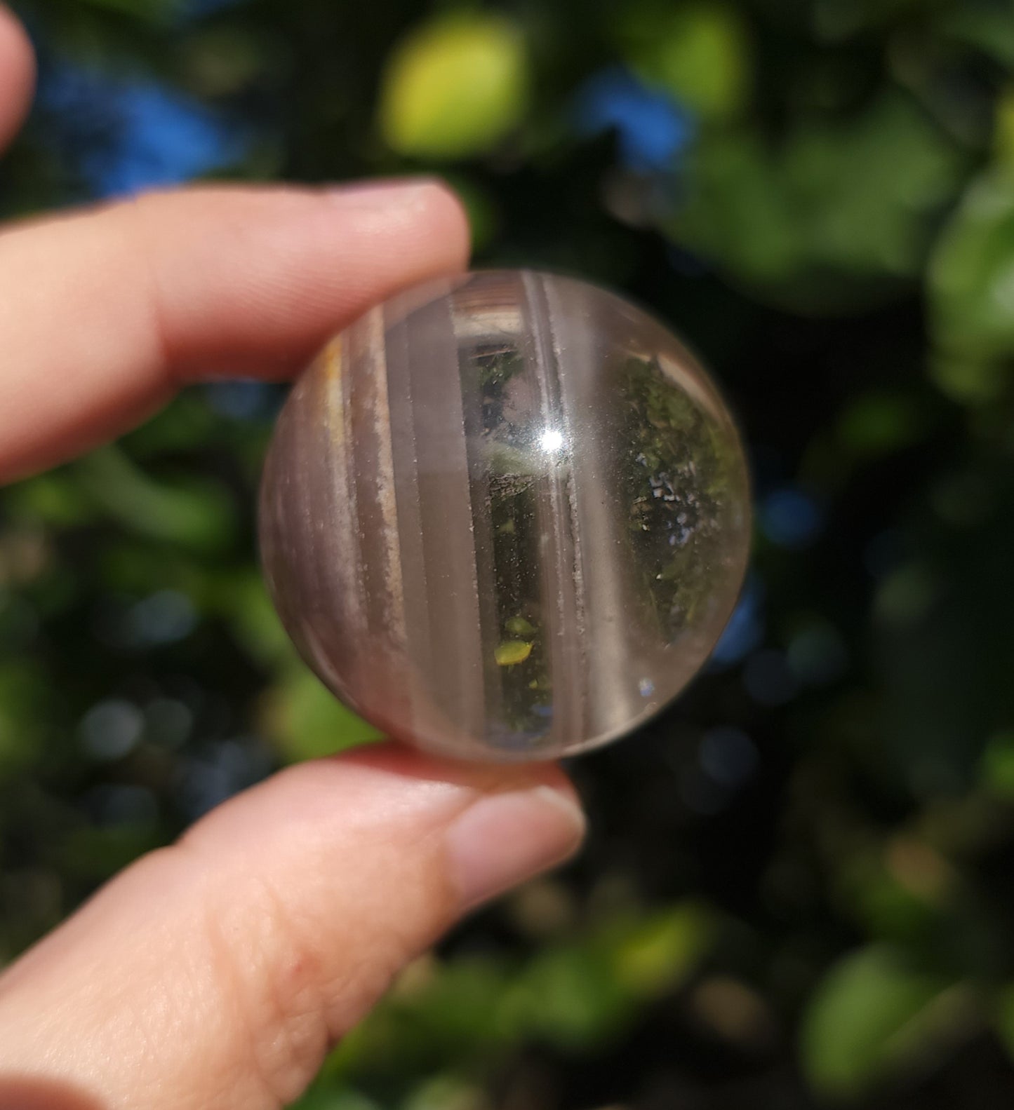 Garden Quartz Sphere with Phantoms