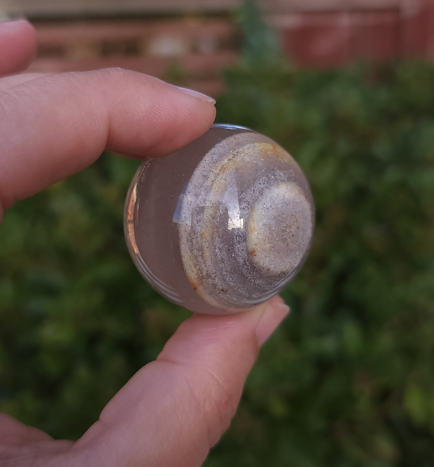 Garden Quartz Sphere with Phantoms