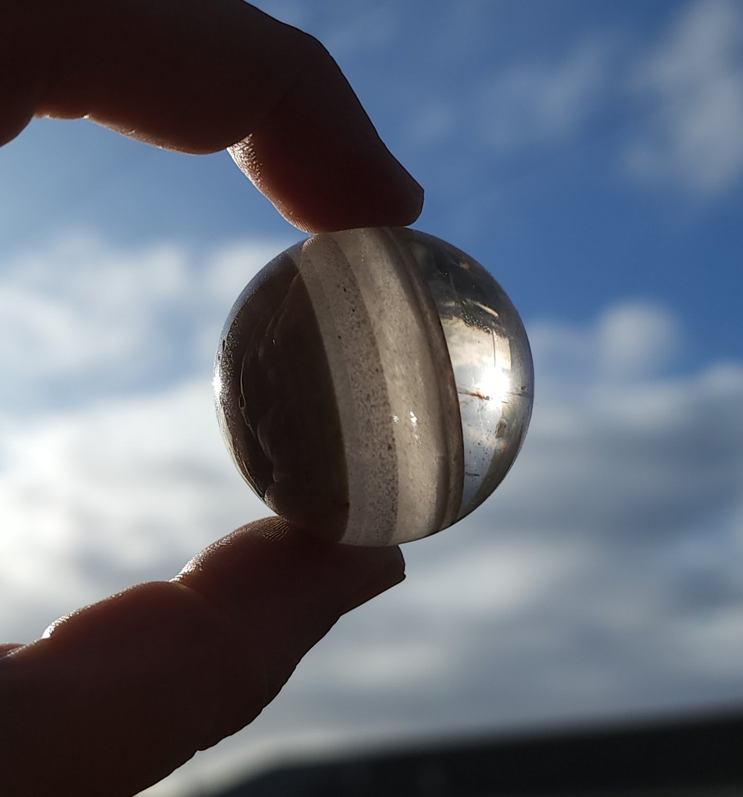 Garden Quartz Sphere with Phantoms