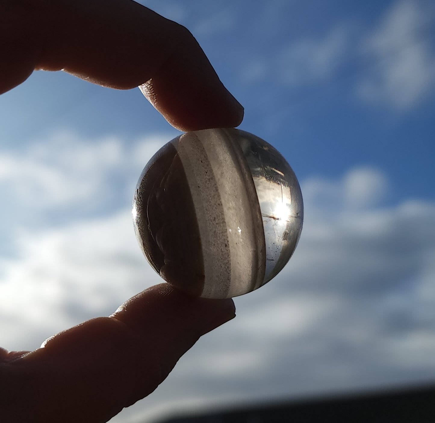 Garden Quartz Sphere with Phantoms