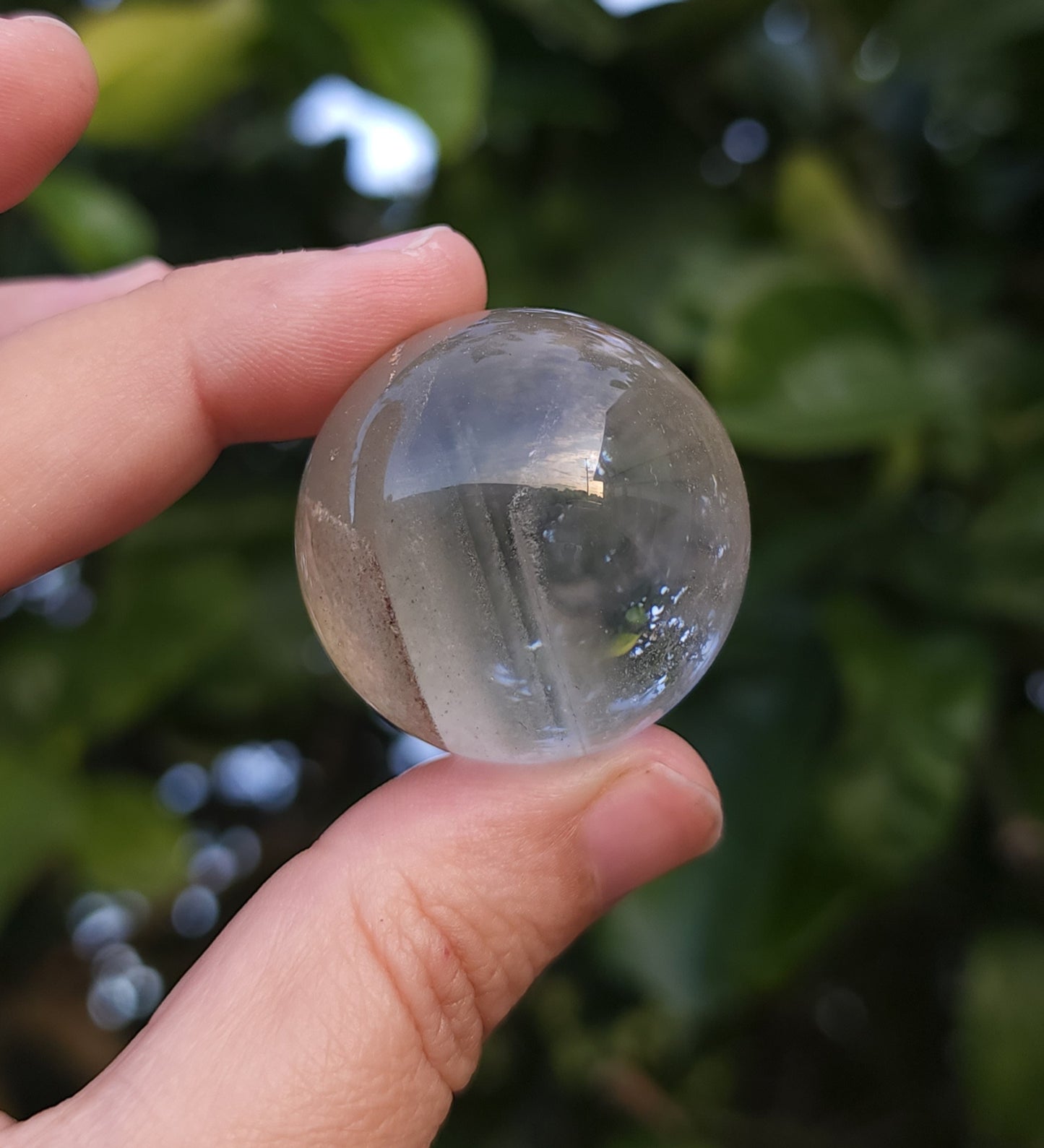 Garden Quartz Sphere with Phantoms