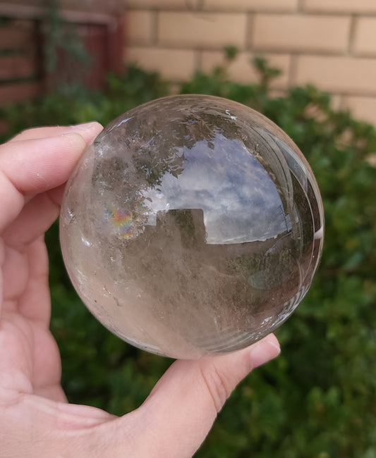 Light Smoky Quartz Sphere 7.5 cm