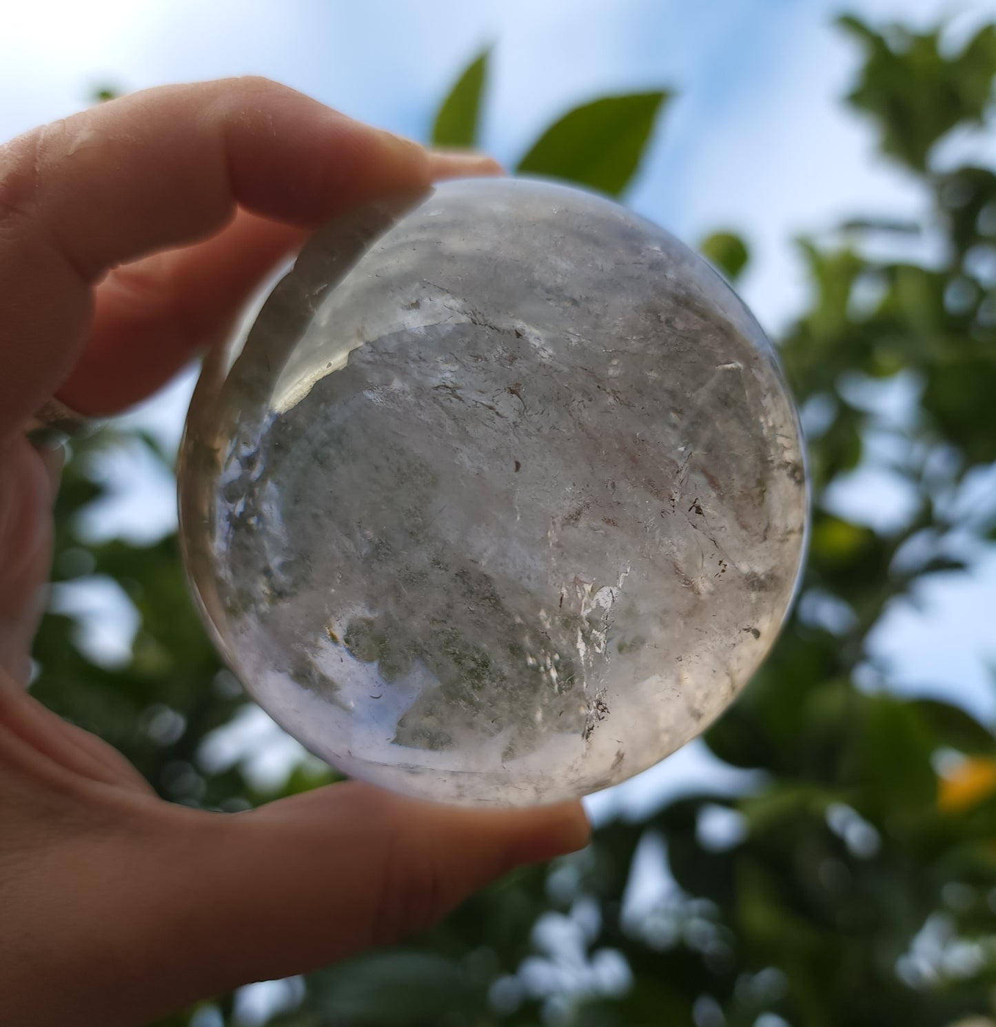 Light Smoky Quartz Sphere 7.5 cm