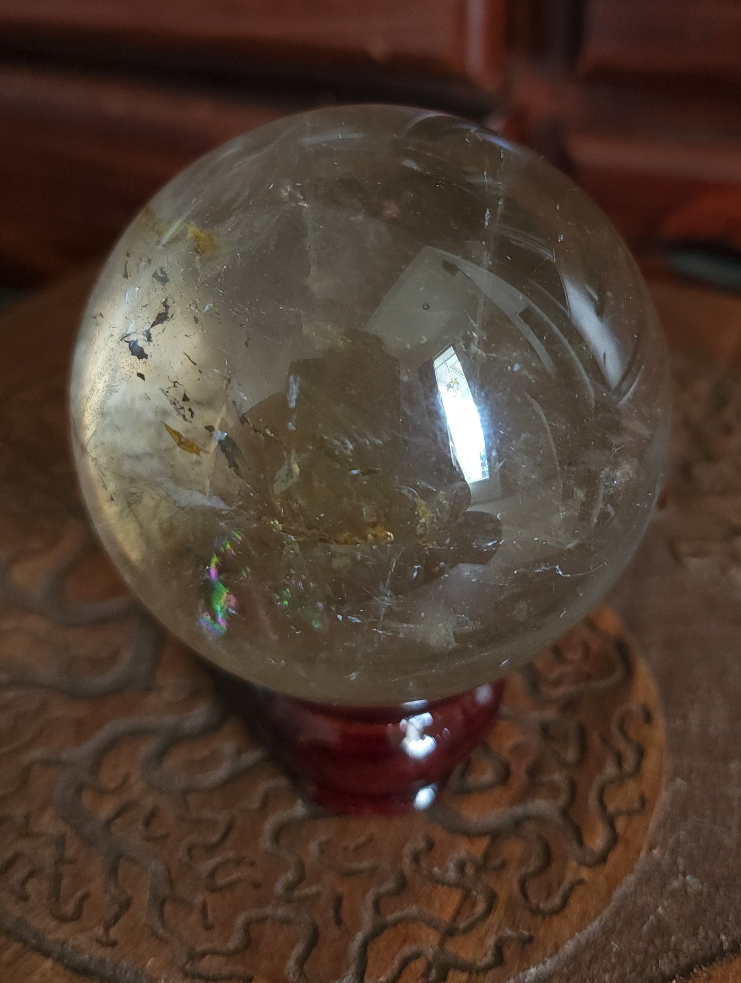 Light Smoky Quartz Sphere 8 cm