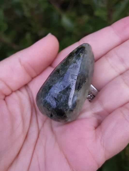Prehnite with Epidote Tumble
