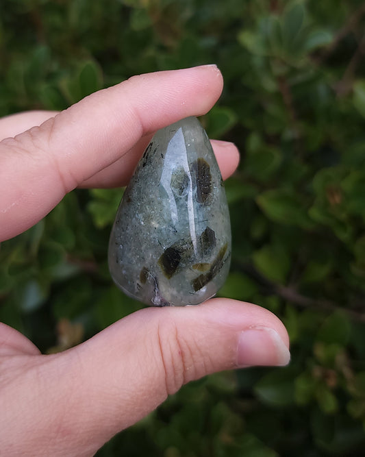 Prehnite with Epidote Tumble