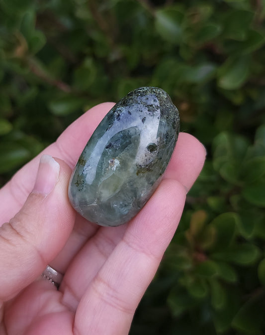 Prehnite with Epidote Tumble