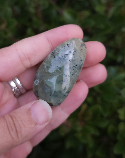 Prehnite with Epidote Tumble