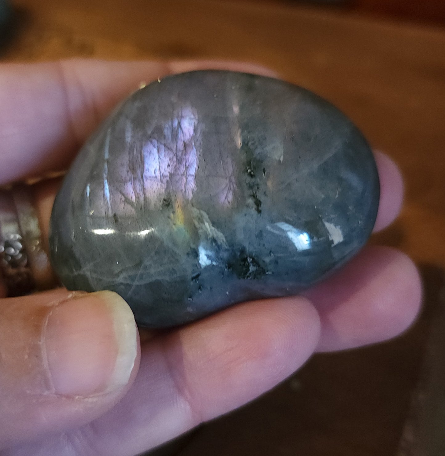 Labradorite Heart