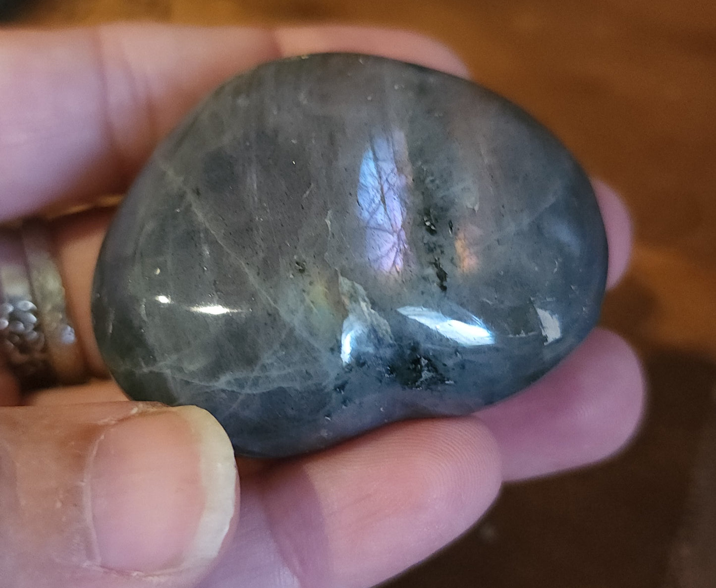 Labradorite Heart