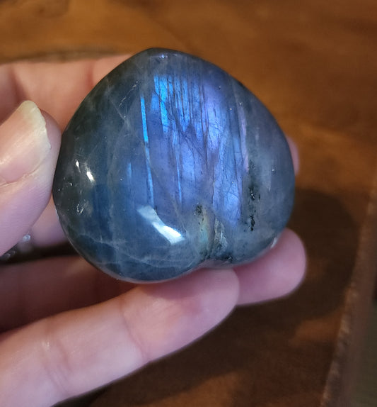 Labradorite Heart