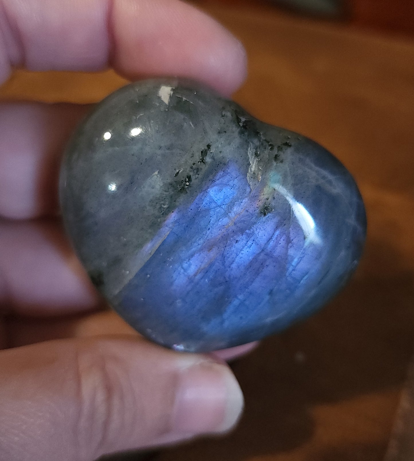 Labradorite Heart