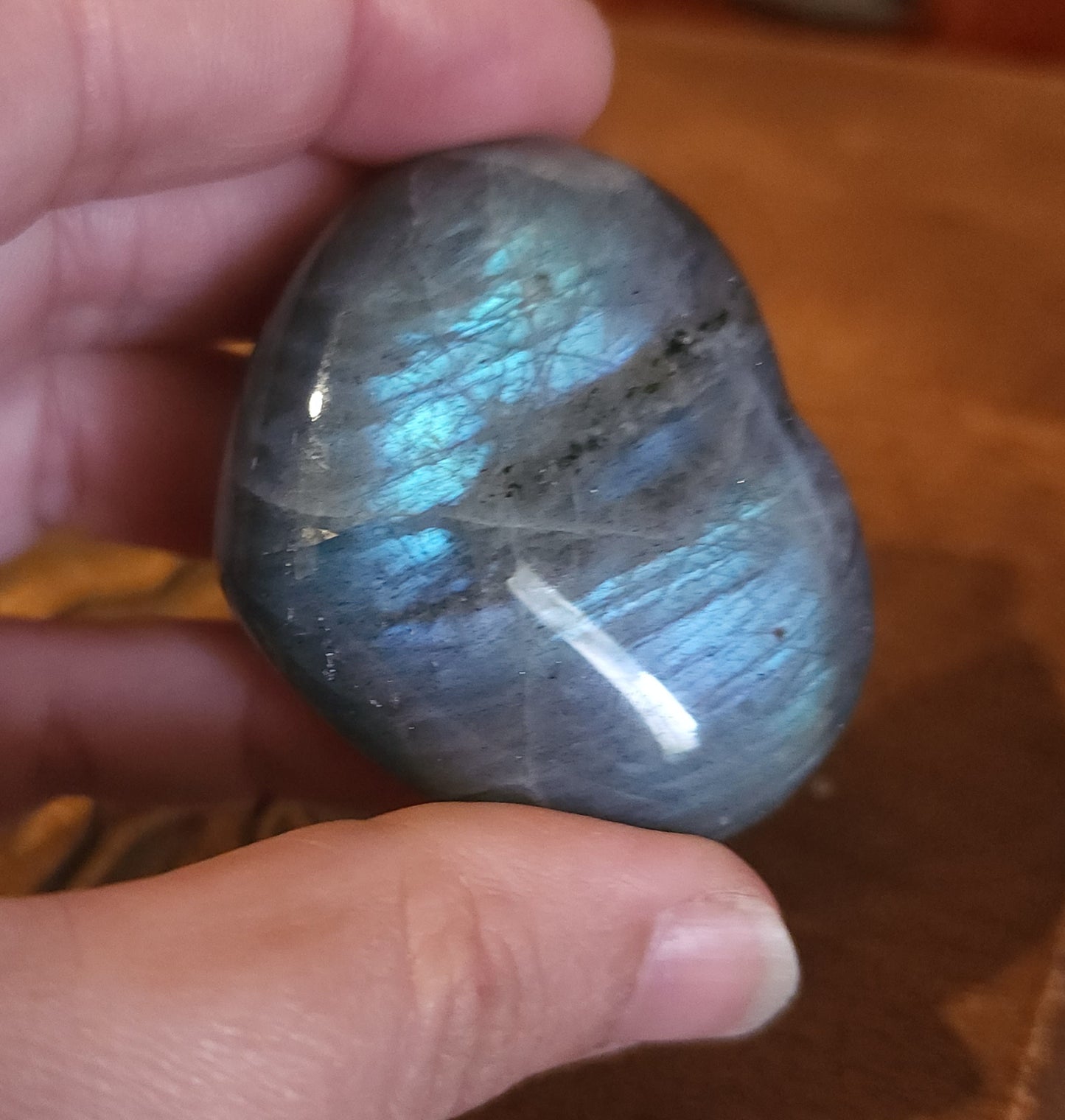Labradorite Heart