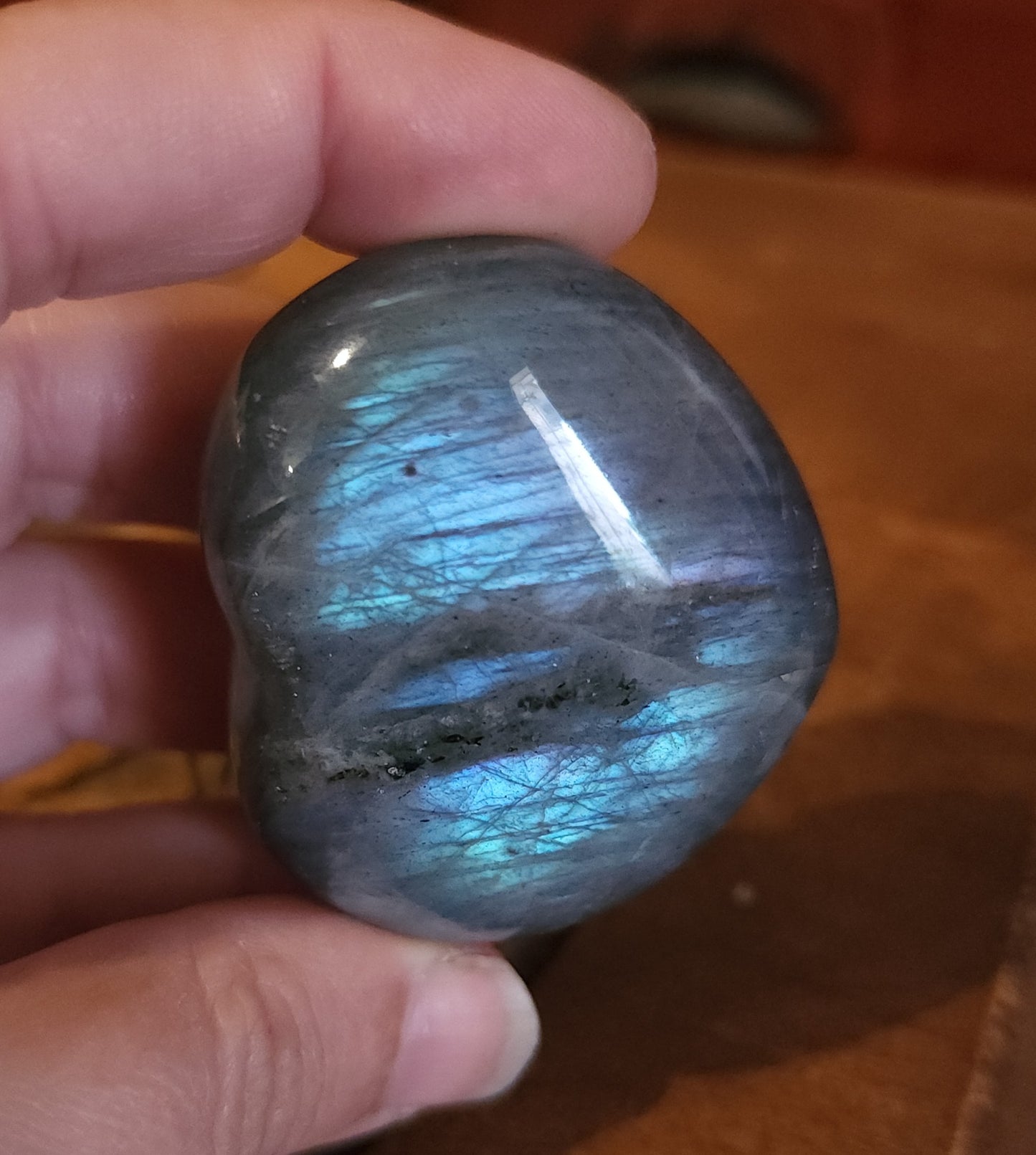 Labradorite Heart