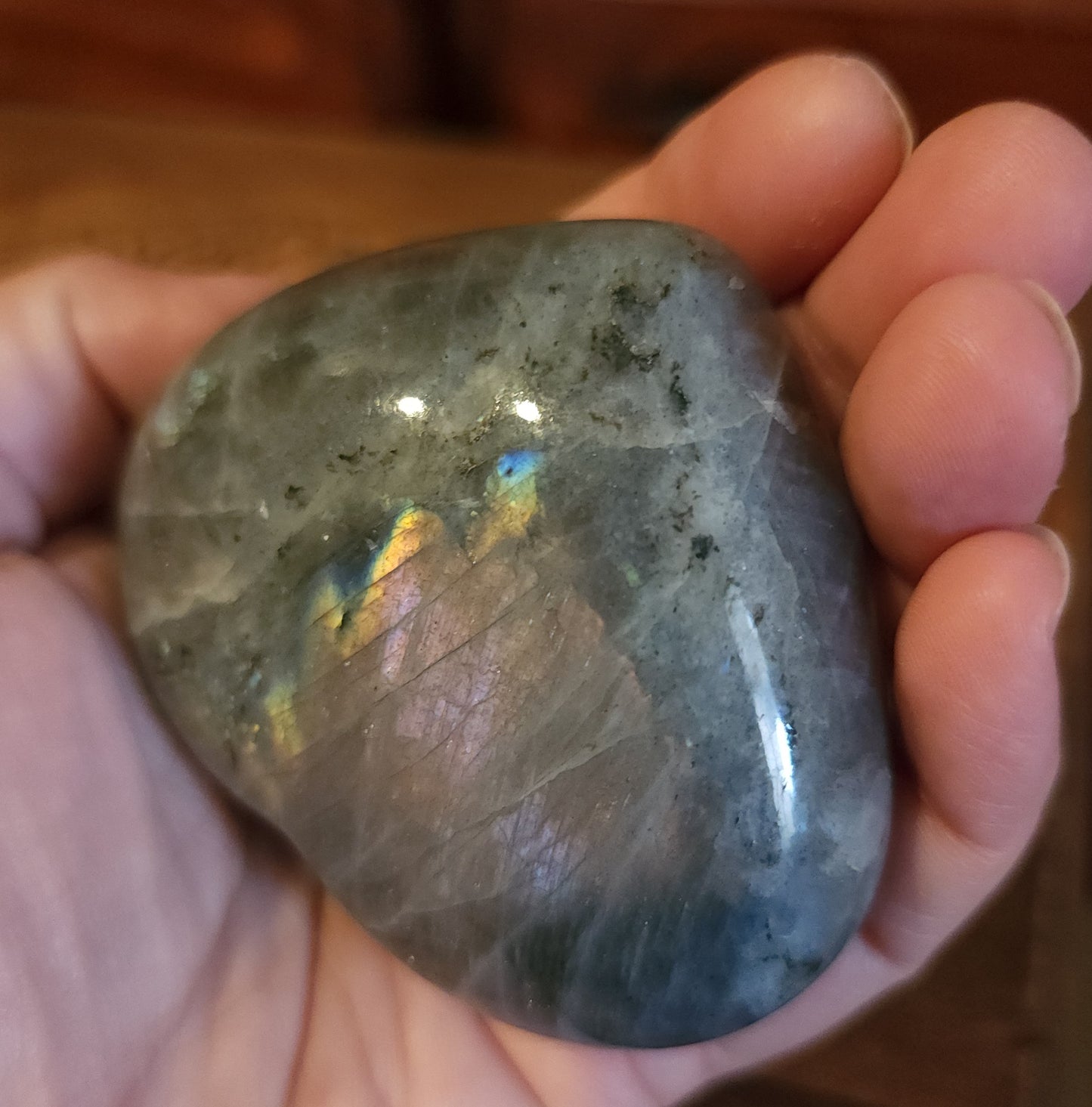Labradorite Heart