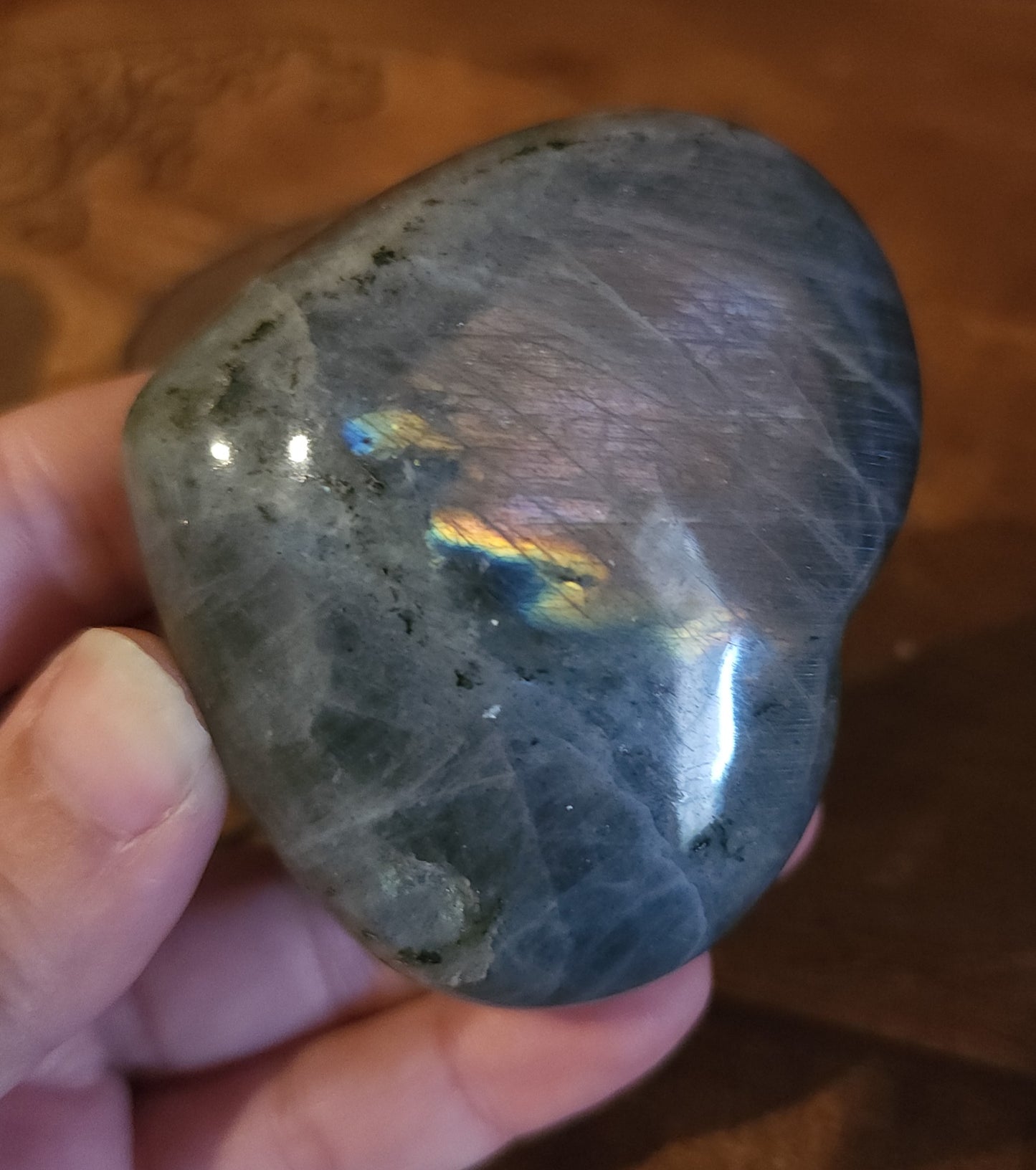Labradorite Heart