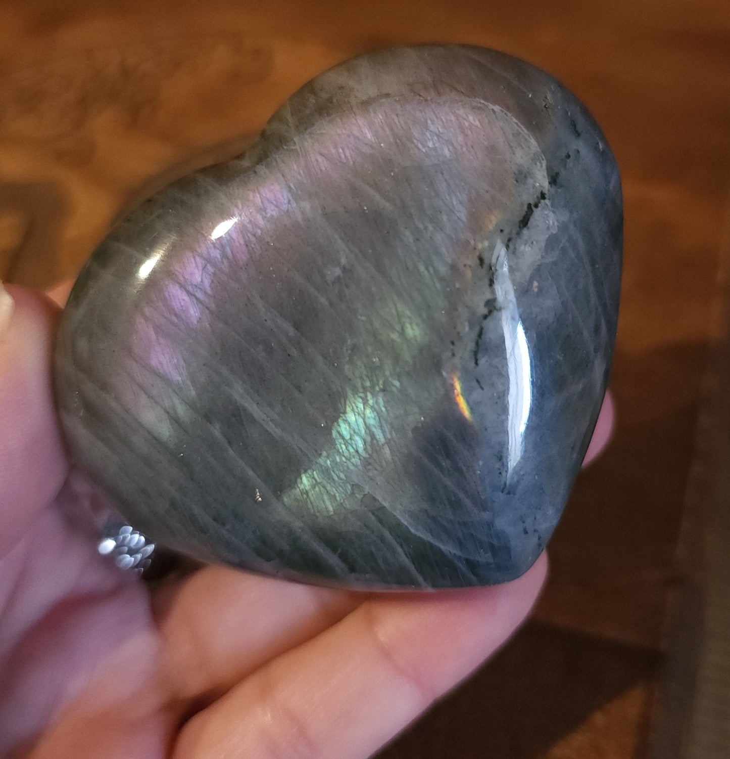 Labradorite Heart