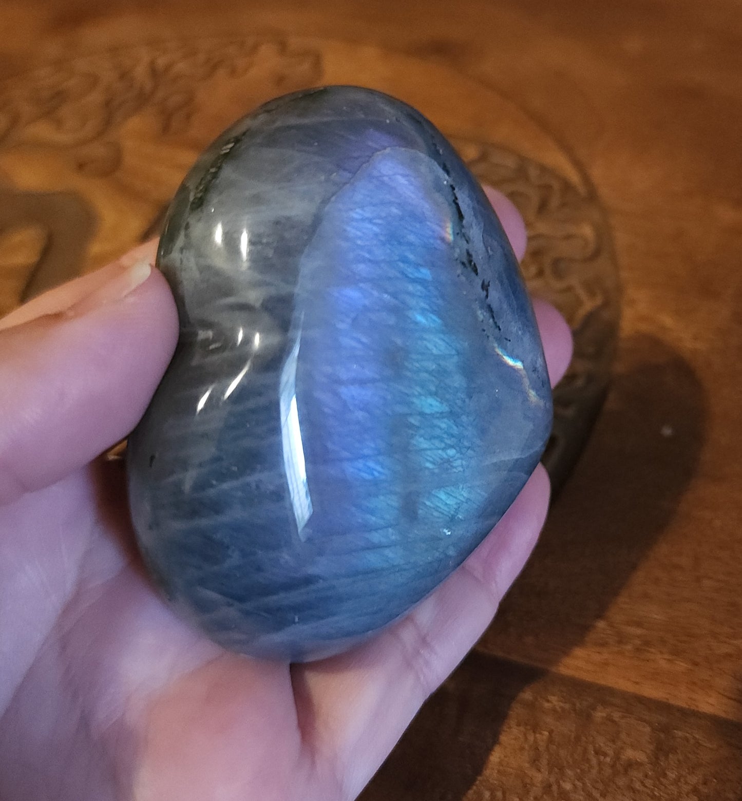 Labradorite Heart