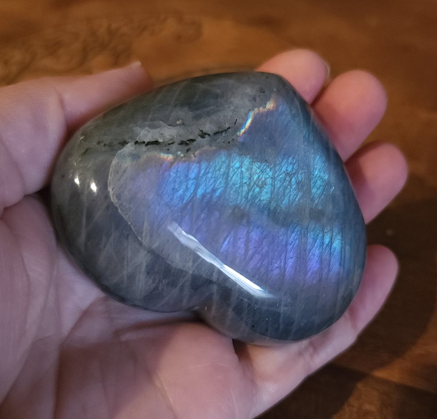 Labradorite Heart