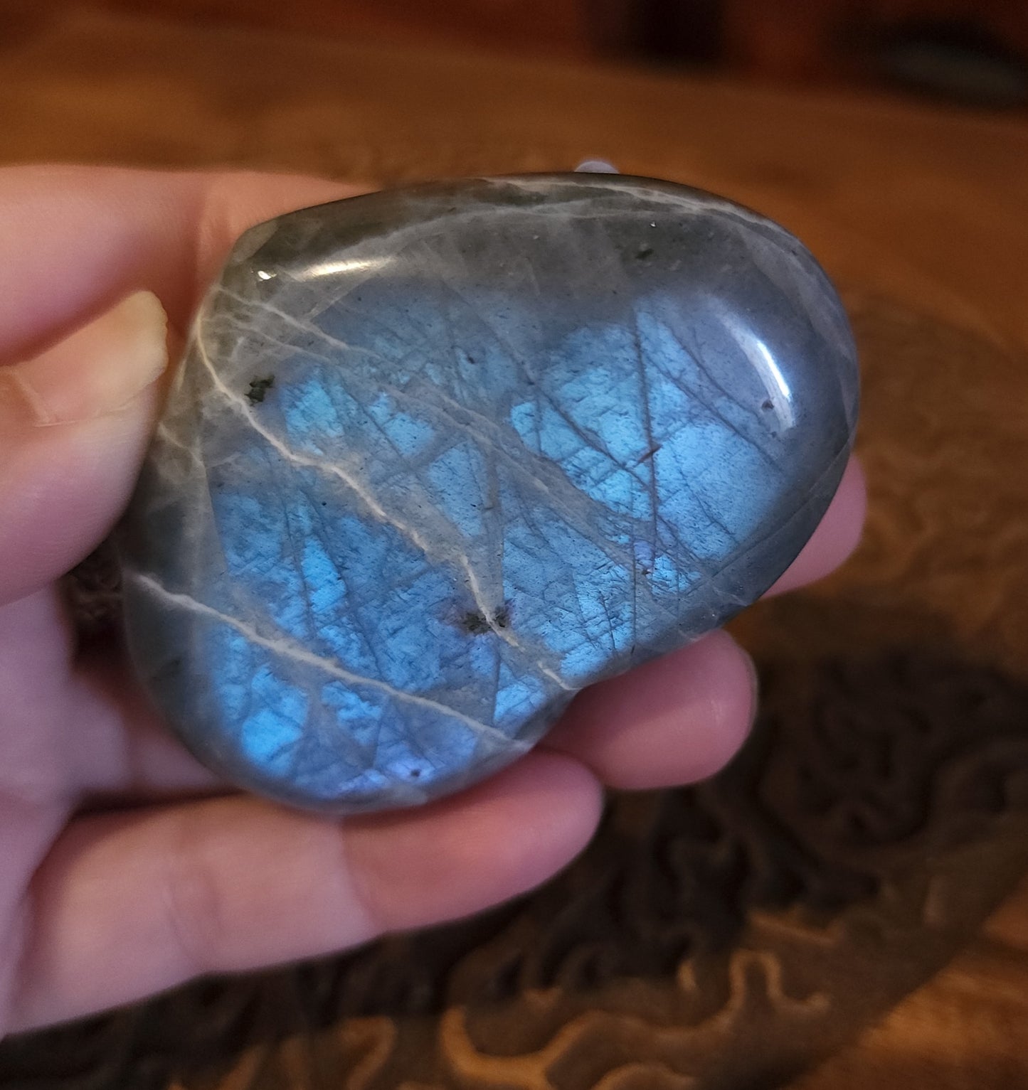 Labradorite Heart