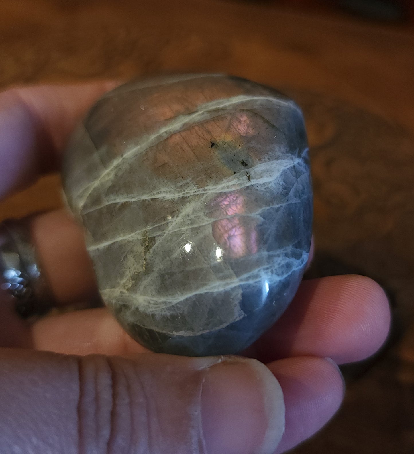 Labradorite Heart