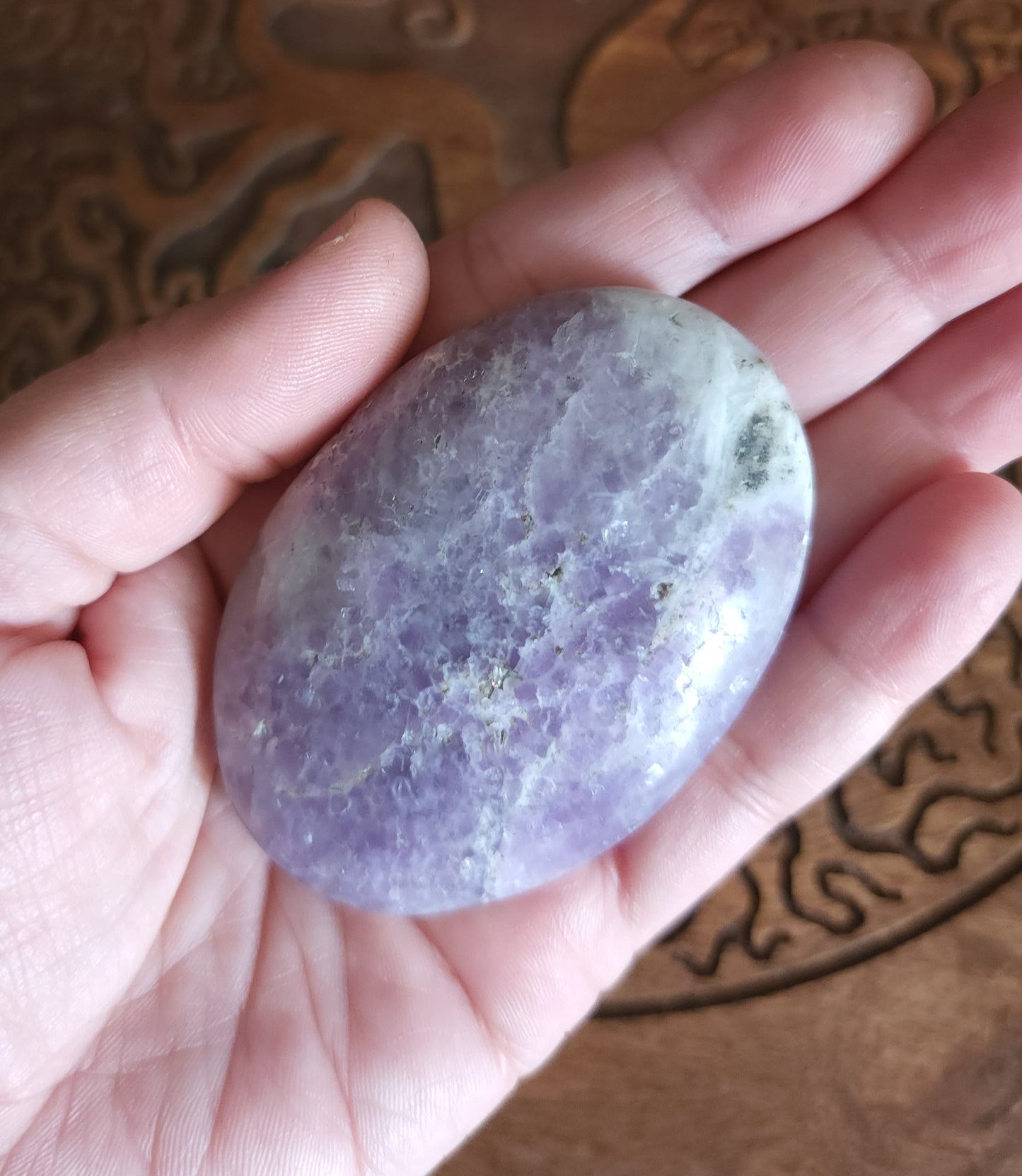 Lepidolite Palmstone