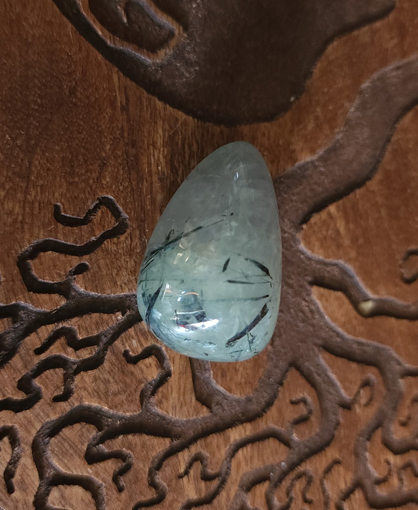Prehnite with Epidote Tumble