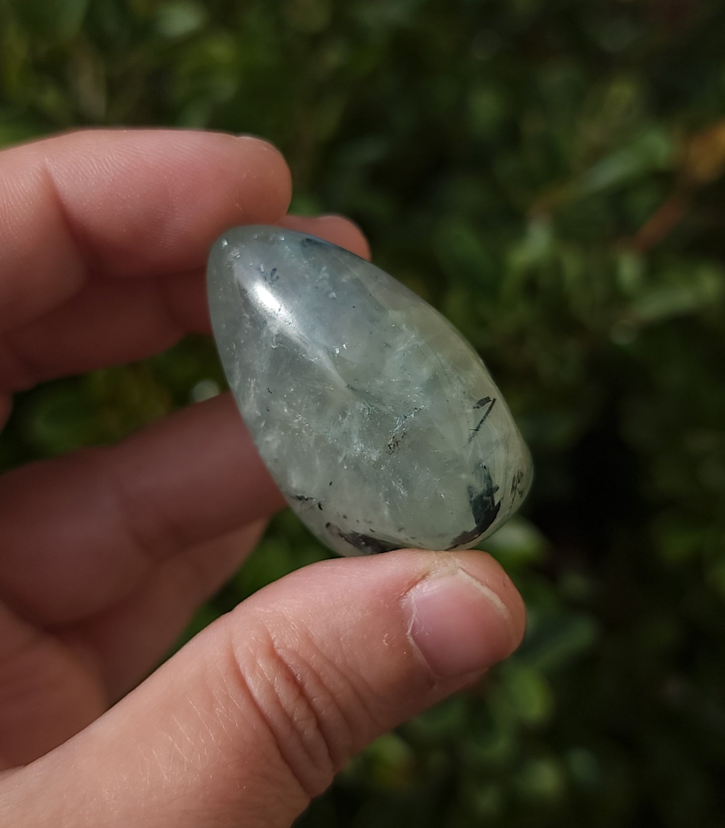 Prehnite with Epidote Tumble