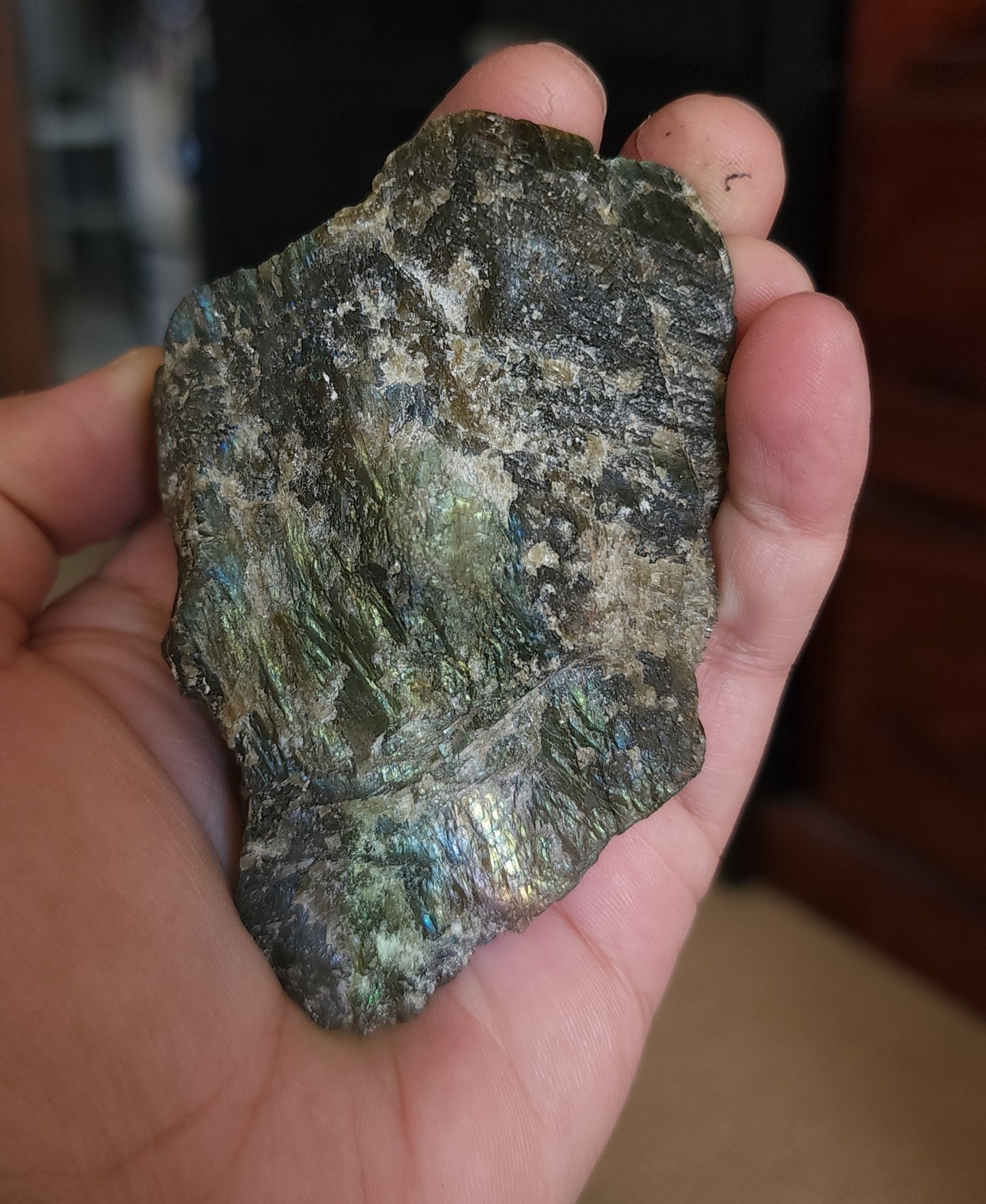 Part Polished Raw Labradorite