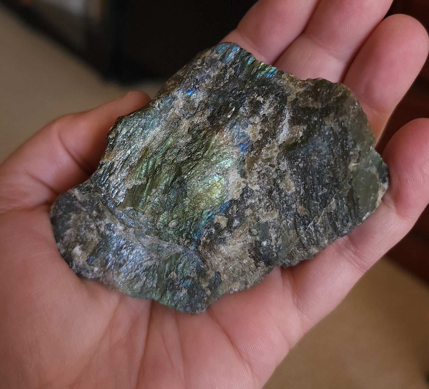 Part Polished Raw Labradorite