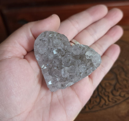 Amethyst Druzy Heart