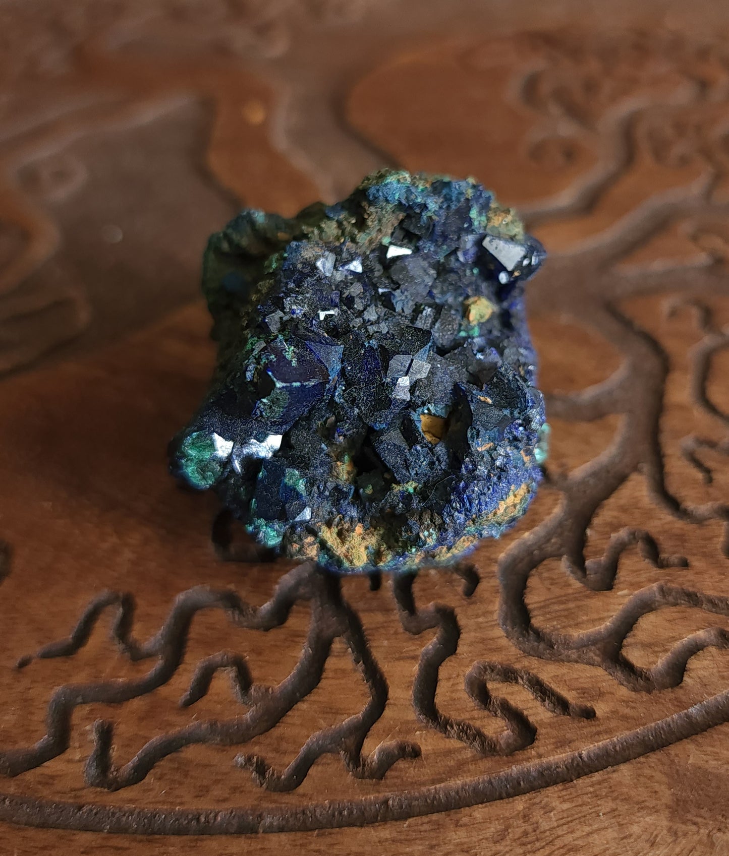 Azurite with Malachite Specimen