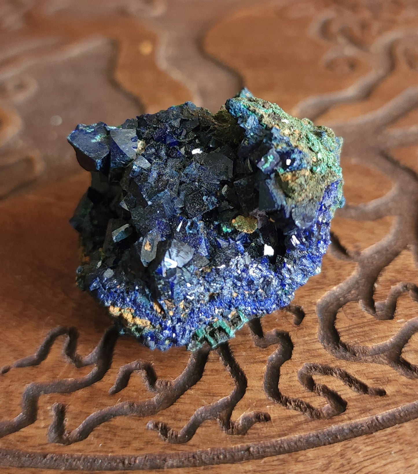 Azurite with Malachite Specimen