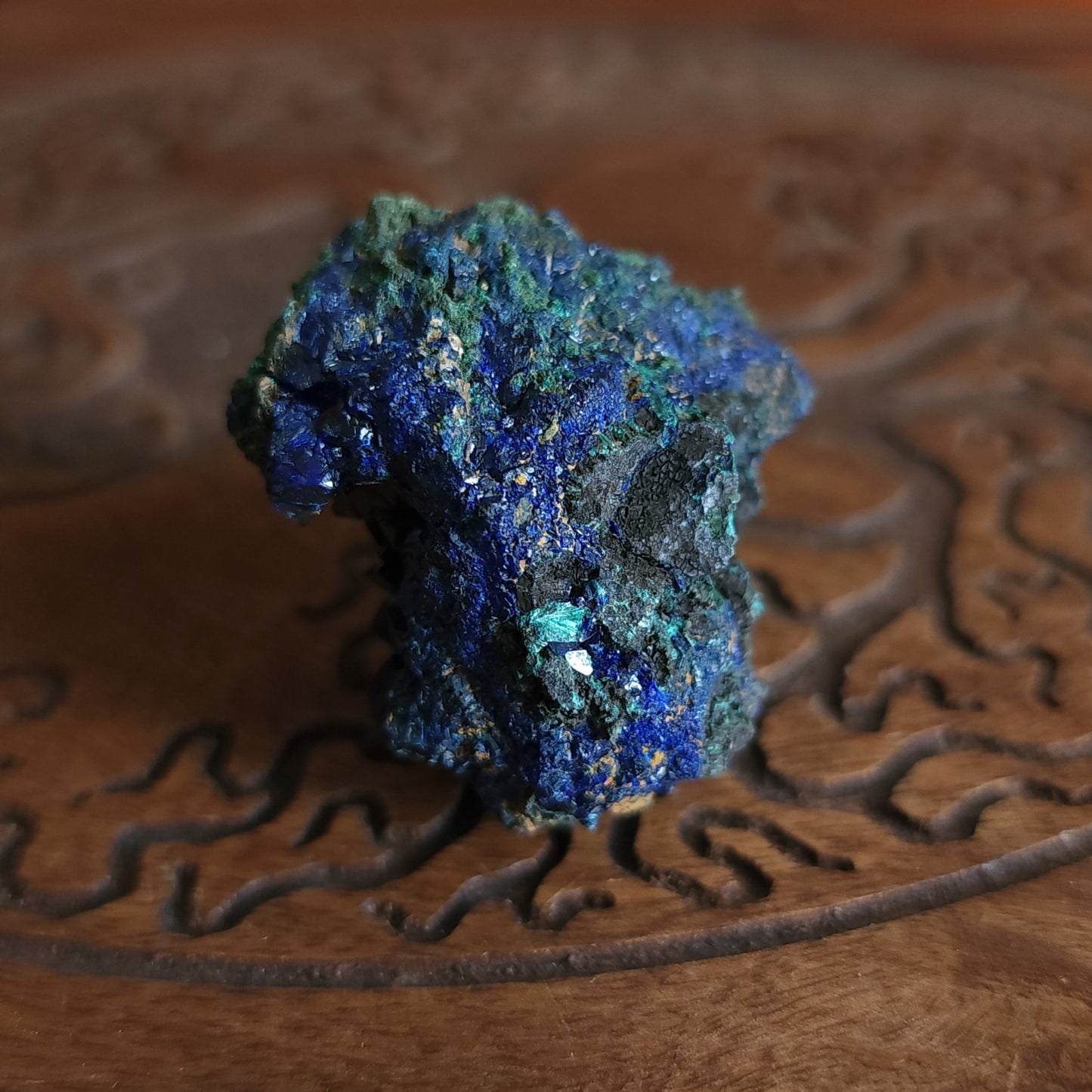 Azurite with Malachite Specimen