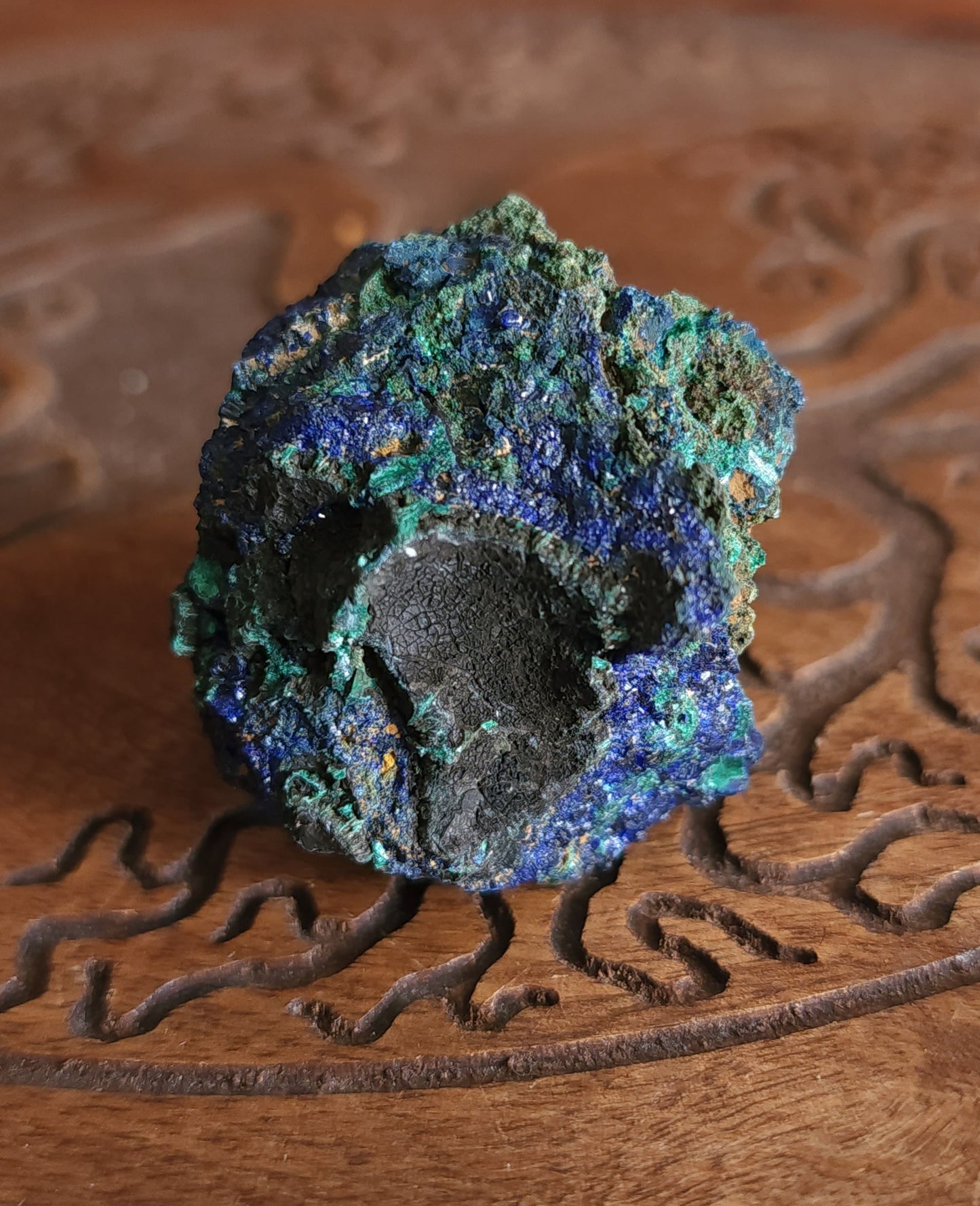 Azurite with Malachite Specimen