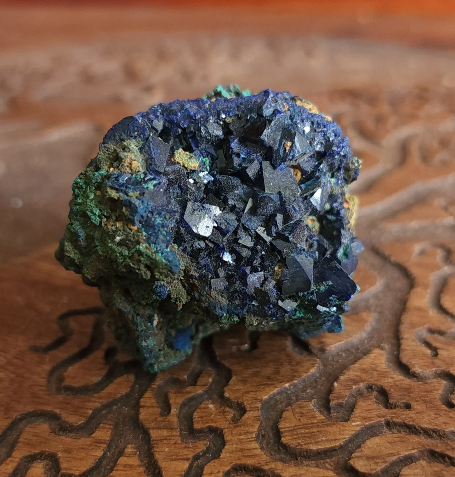 Azurite with Malachite Specimen