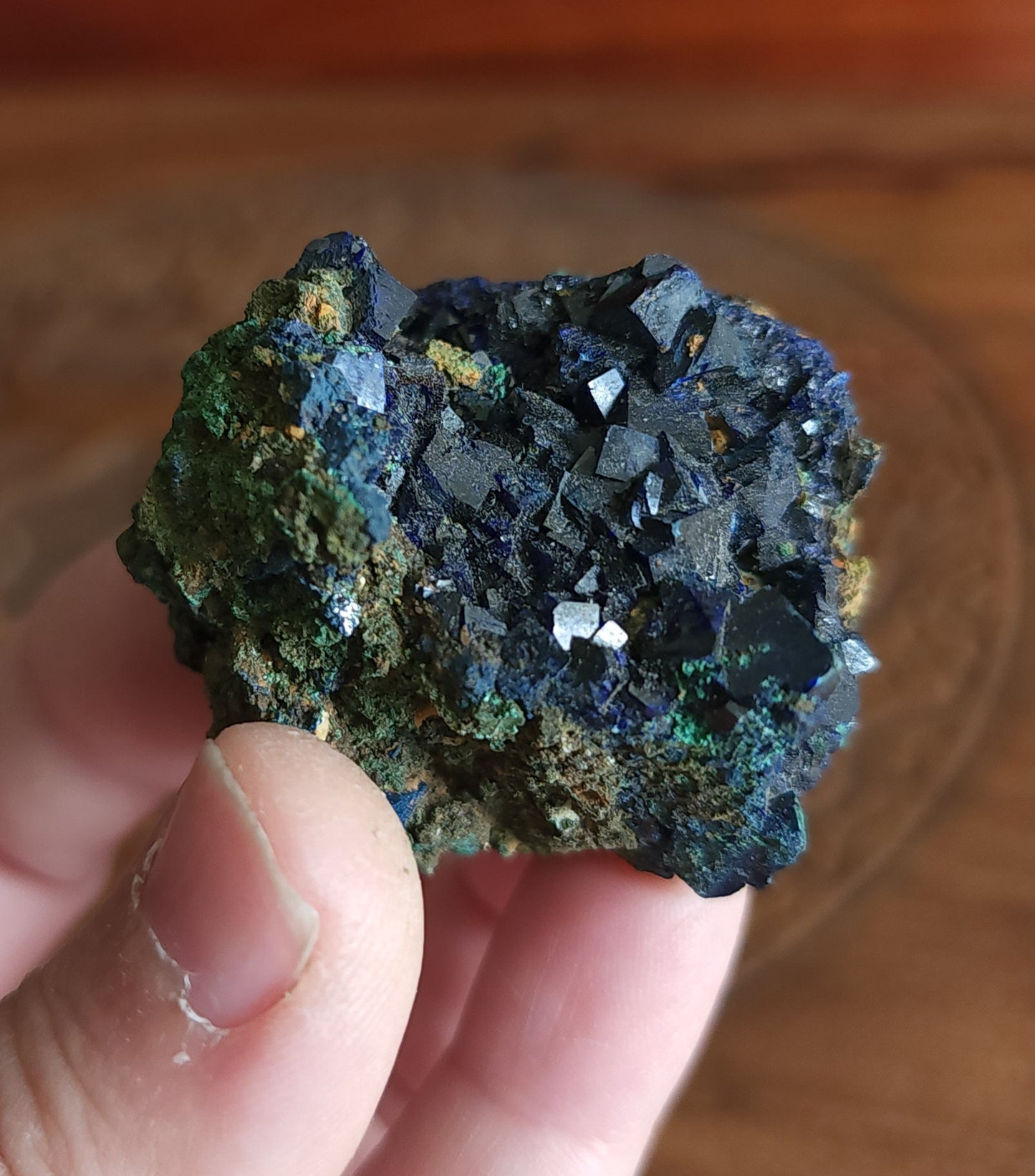 Azurite with Malachite Specimen