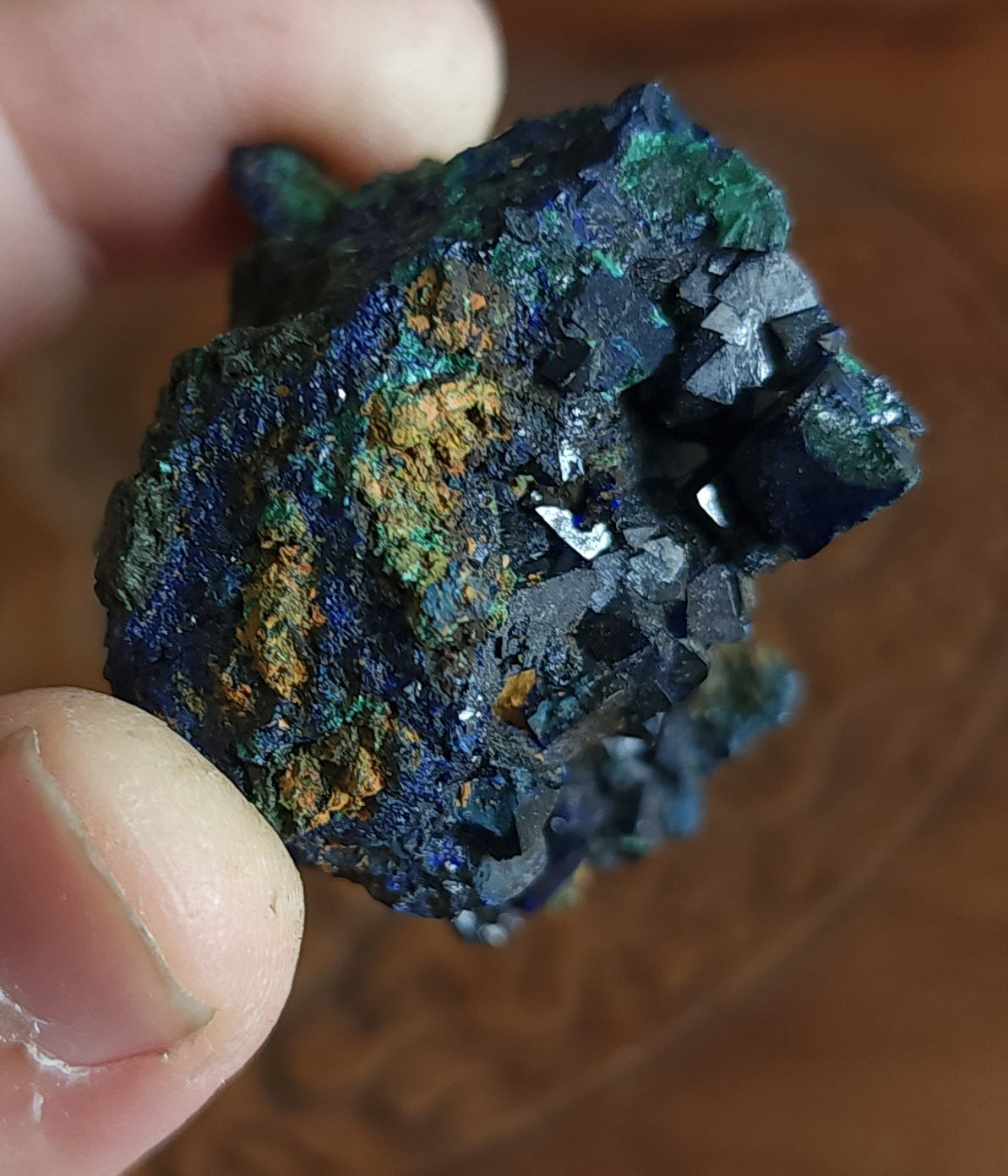 Azurite with Malachite Specimen