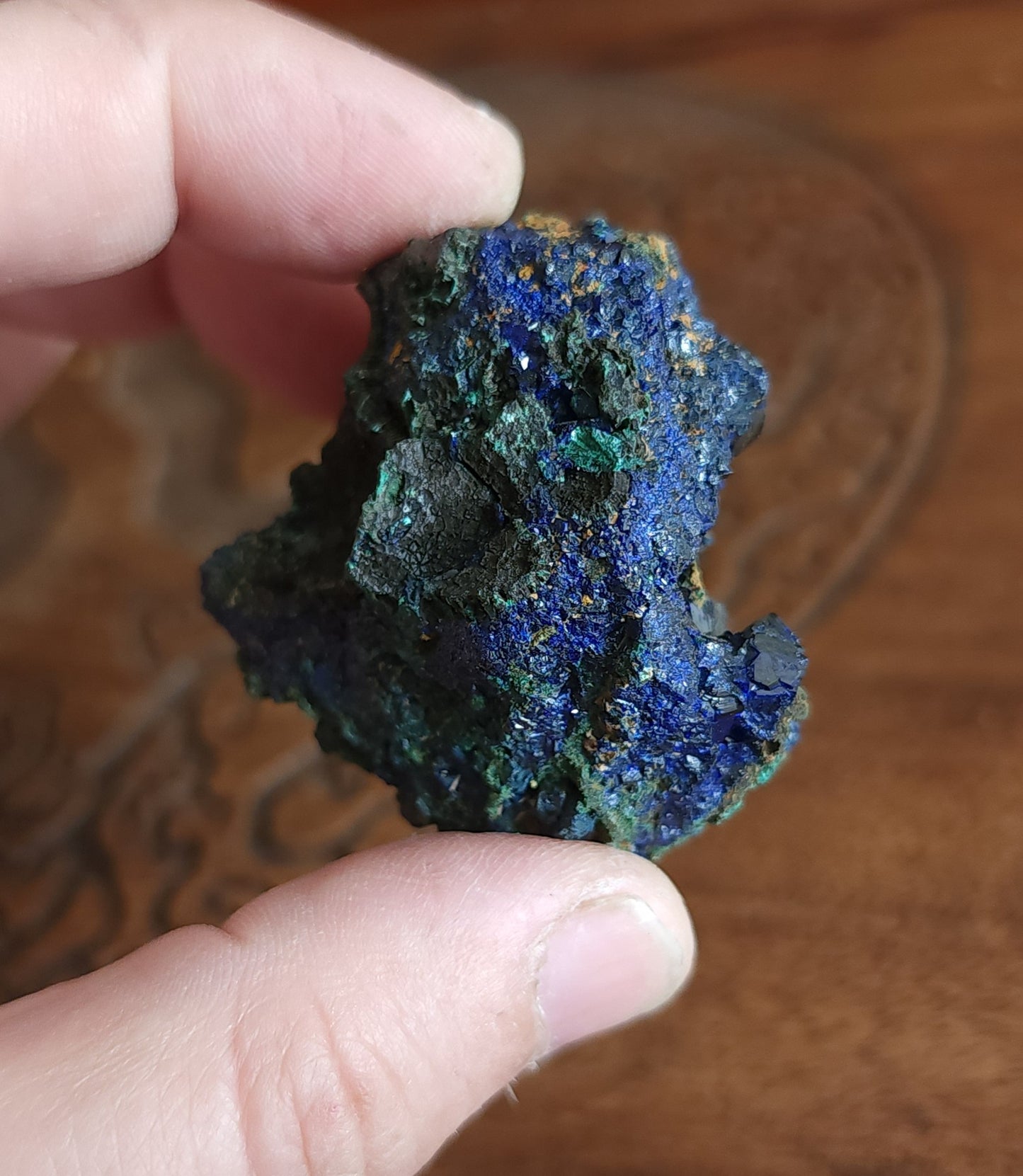 Azurite with Malachite Specimen