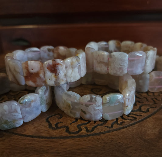 Flower Agate Bracelet
